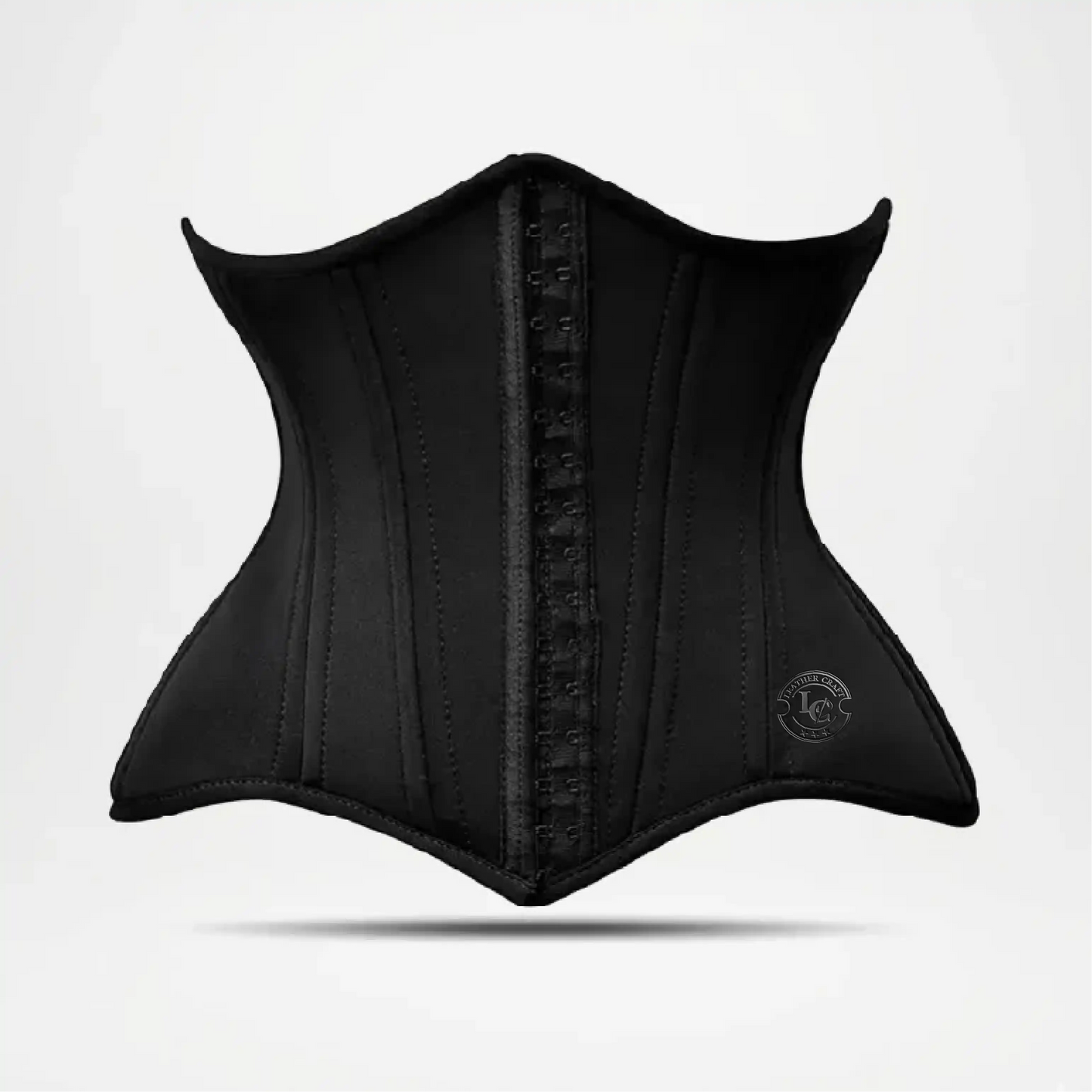 black leather underbust women
 