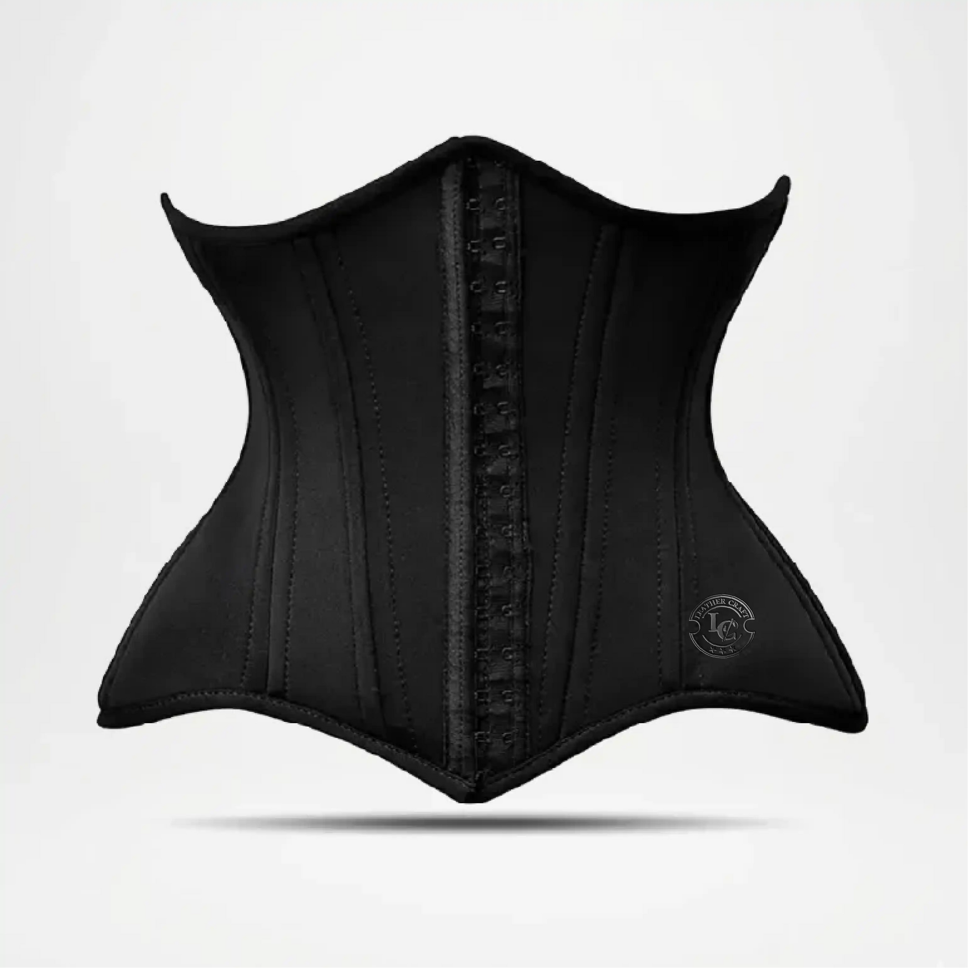 black leather underbust women
 
