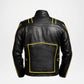 Black And Yellow Wolverine Leather Jacket X Men