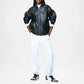 Xena Black baggy-fit Leather Jacket
