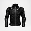 Black Panther Leather Jacket for Men front view