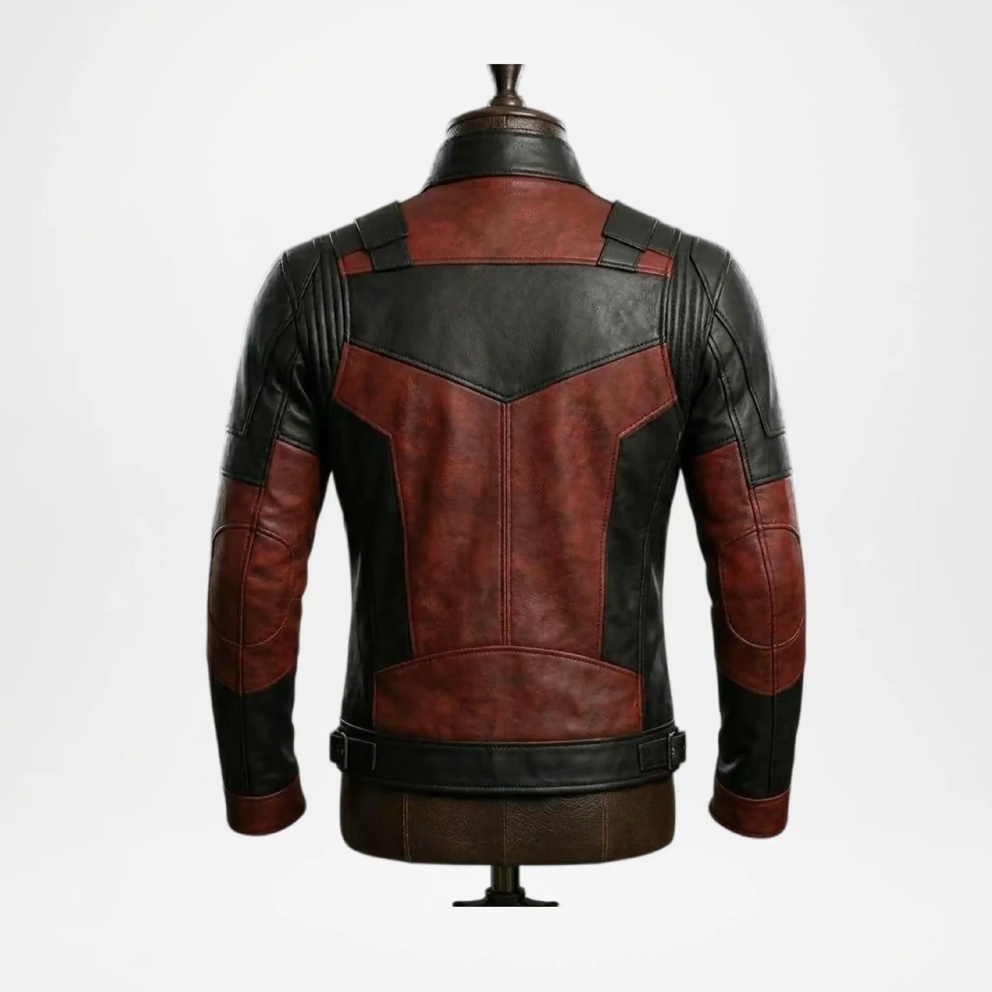 Back view of Deadpool Leather Jacket for Men