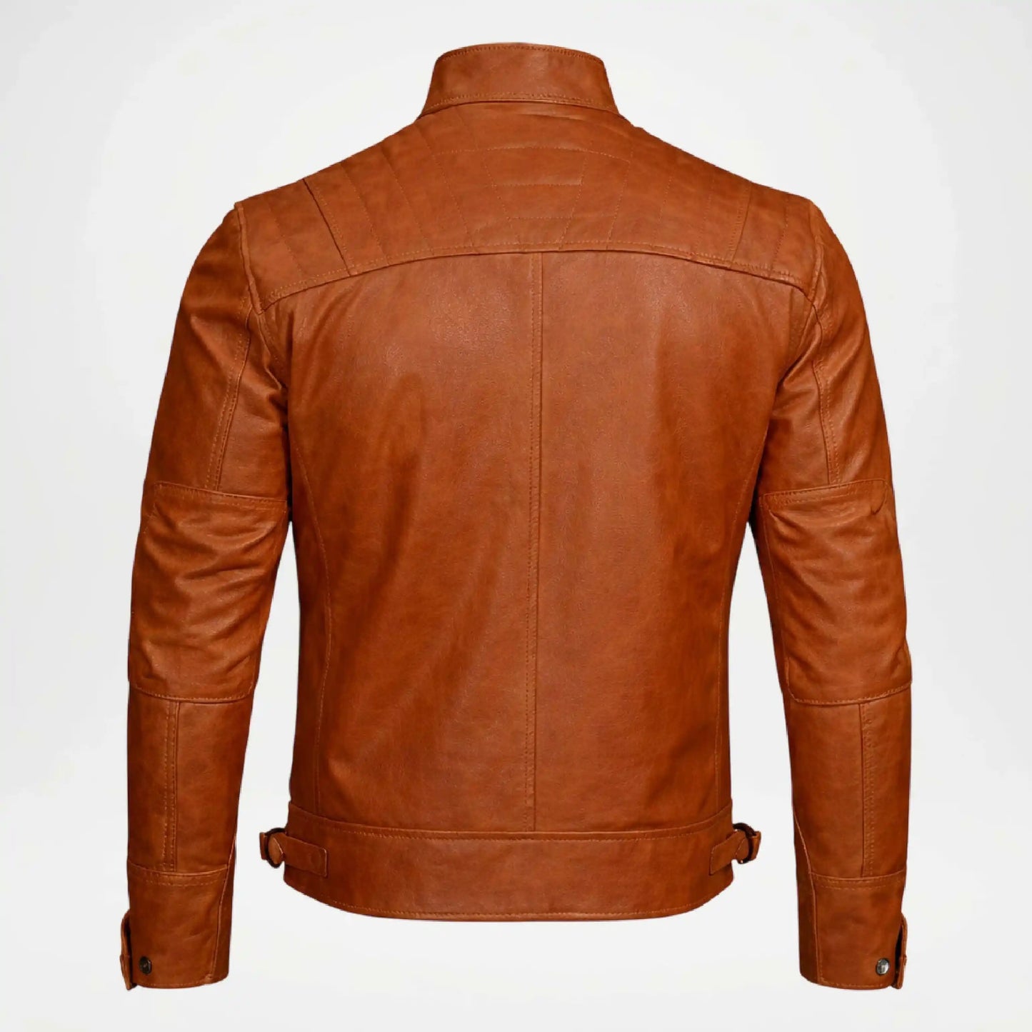 moto brown leather jacket
