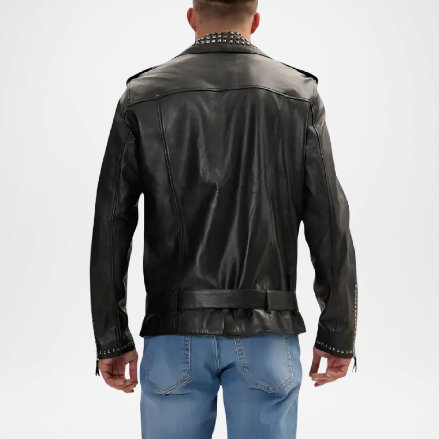 black studded jacket mens