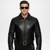 Black Police Leather Jacket