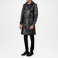 Men’s Black Royson Leather Duster Coat