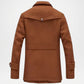Men’s Brown Wool Overcoat Classic Fit