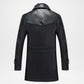 Black Leather Motorcycle Coat Stylish Biker Wear