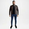 brown leather motorcycle jackets for men
