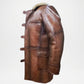 Vintage Men’s Brown Shearling Leather Fur Jacket