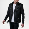 Black Kole Biker Leather Jacket
