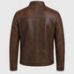 back view retro leather jacket men 