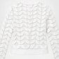White Leather Leaf Applique Jacket for Women styled with casual outfit