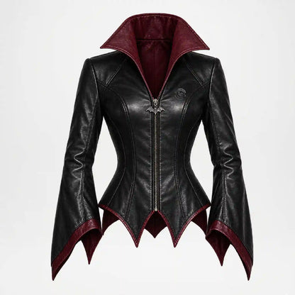 black witch leather jacket for womens