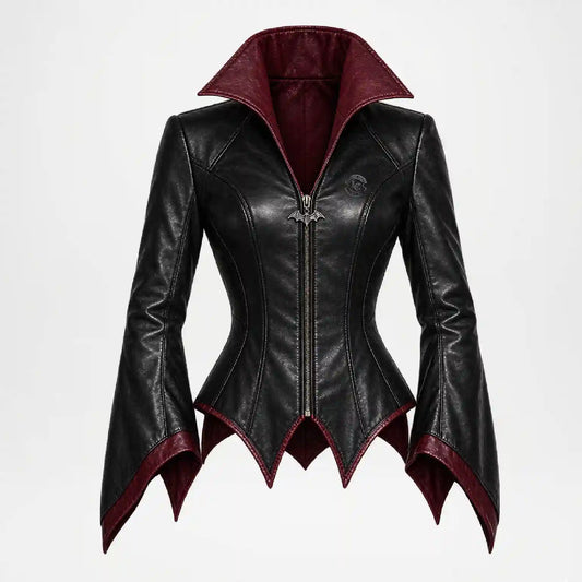 black witch leather jacket for womens