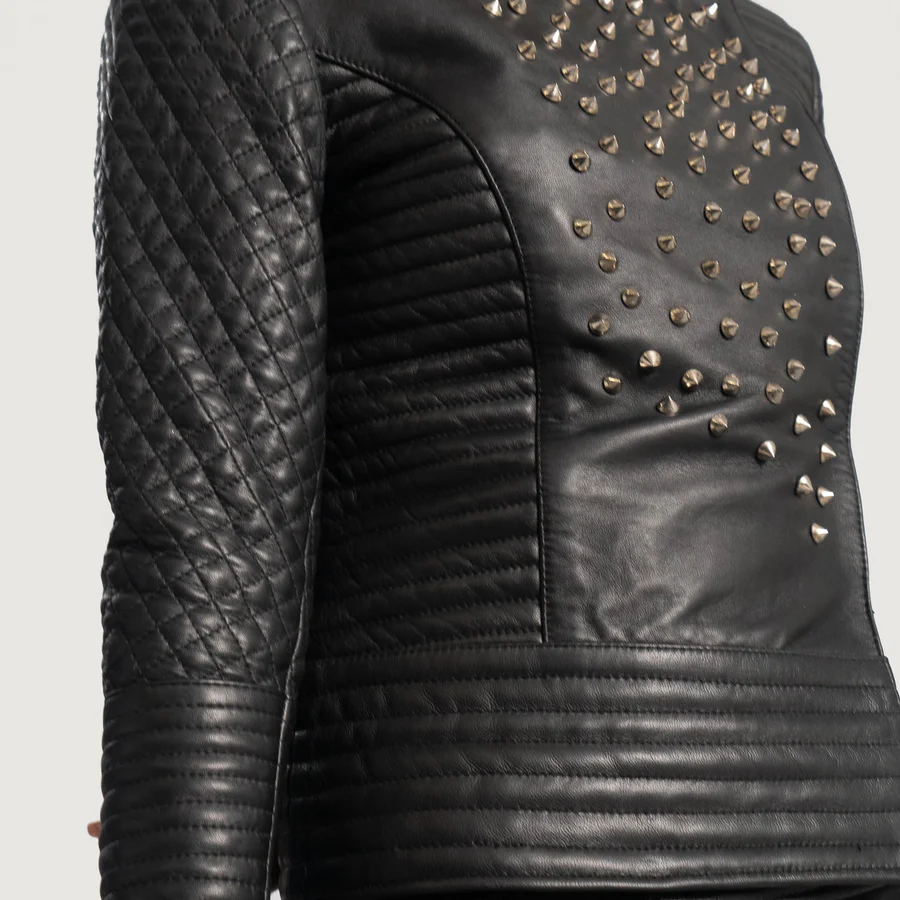 studded suede jacket
