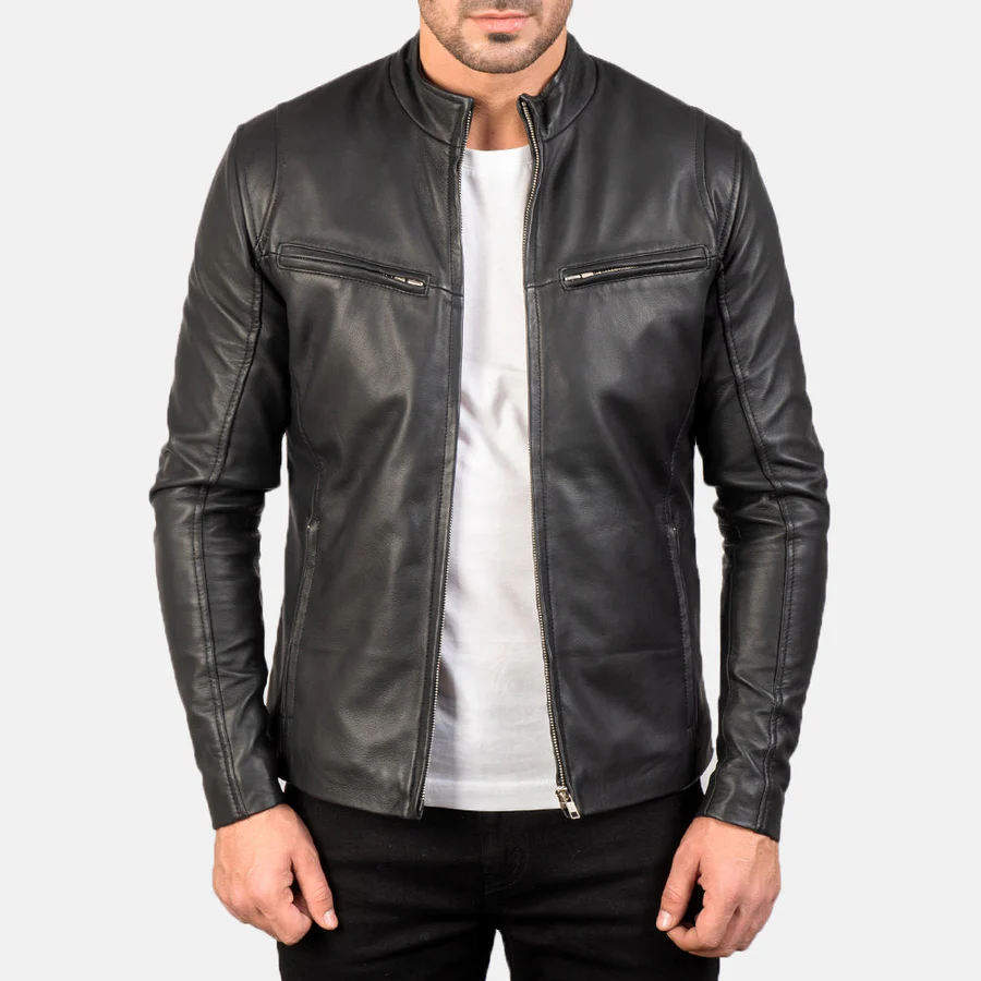 men's black leather jacket men's black leather jacket