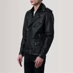 men's biker leather jacket