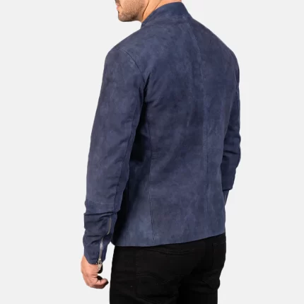 navy moto jacket
