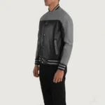 The Men's Terrace Black and Grey Varsity Jacket - Image 4