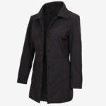 Women's Black Car Coat