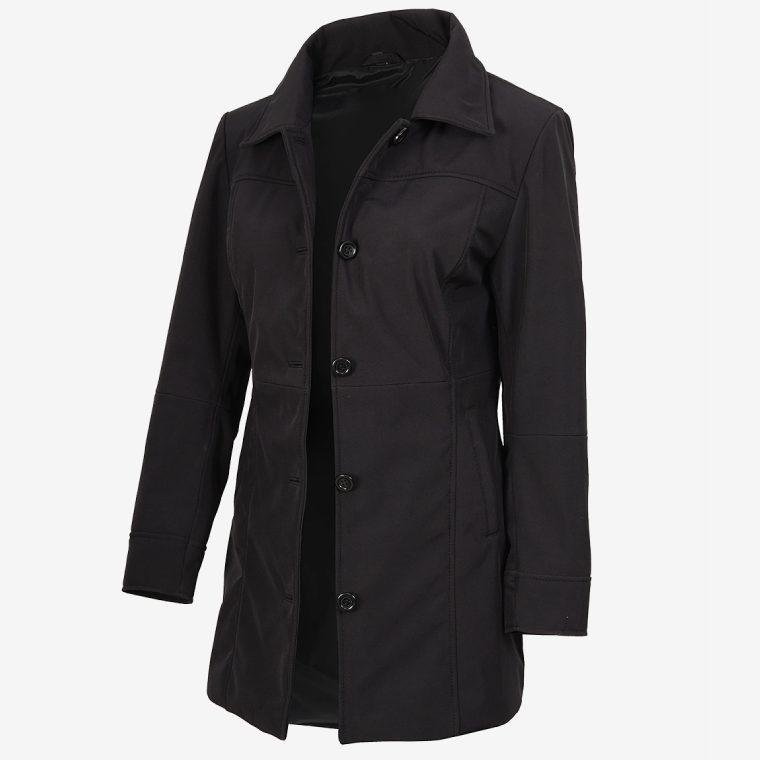 Women's Black Car Coat Women's Black Car Coat
