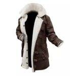 brown sherpa coat