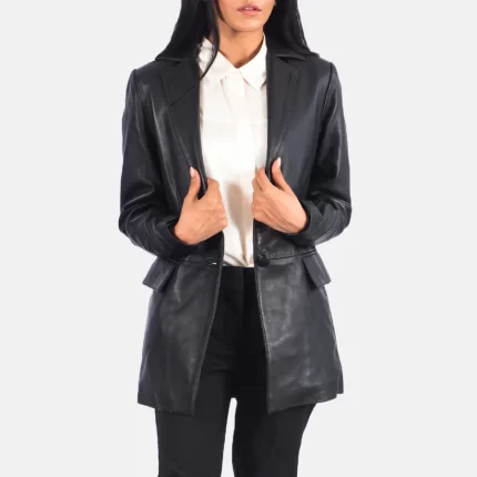 long black blazer womens