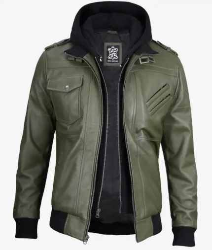 Olive Green Bomber Jacket