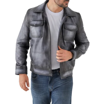 Men's Classic Vintage Leather Jacket