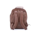 Trio Tan Leather Laptop Backpack For Men - Image 3